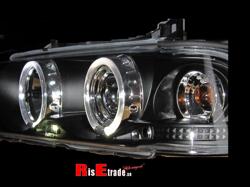 BMW E36 Angel Eyes svarta till sedan/ touring