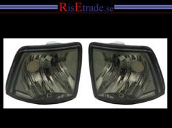 Designlampor/styling - BMW - BMW 7 er E32 - Frontblinkers kristall svart alla BMW E32