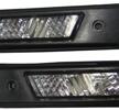 Sidoblinkers kristall svart med svart ram E32, 34, 36