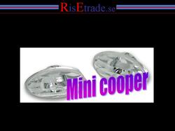 Designlampor/styling - BMW - Mini Cooper - Sidoblinkers BMW Mini / Klarglas Krom