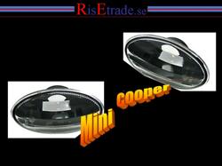 Designlampor/styling - BMW - Mini Cooper - Sidoblinkers BMW Mini / Klarglas Svart
