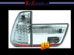 Designlampor/styling - BMW - BMW X5 - LED Baklysen BMW X5 E53 / krom