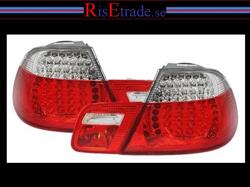 Designlampor/styling - BMW - BMW 3 er E46 - Baklampor - LED Baklysen till 3er BMW E46 (Coupe) / Röd-vit