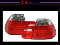 Designlampor/styling - BMW - BMW 3 er E46 - Baklampor - LED Baklampor till  3er BMW E46 rött & vitt till 4d sedan.
