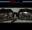 Dimljus klarglas kromade med projektorlins BMW E34.
