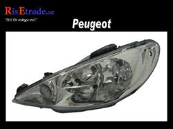 Reservdelar (lyktor+kaross) - Peugeot - Strålkastare H7/H7 Peugeot 206 / Vänster
