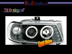 Designlampor/styling - Seat - Angel Eyes till Seat Ibiza / Svarta