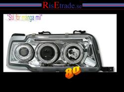 Designlampor/styling - Audi - 80 Lim/Avant (B4) 91-96 - Angel Eyes till Audi 80 B4 / krom