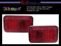 Designlampor/styling - Audi - 80 Lim/Avant (B4) 91-96 - Sidoblinkers till Audi, Porsche, VW / Röd