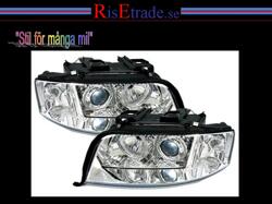 Designlampor/styling - Audi - A6 (Typ 4B) 01-04 - Angel Eyes till Audi A6 5/01- / krom
