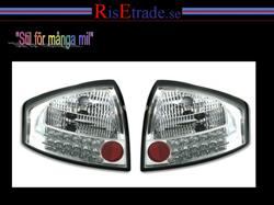 Designlampor/styling - Audi - A6 (Typ 4B) 01-04 - Baklampor med LED ljus. Audi A6 4B C5 / Chrom