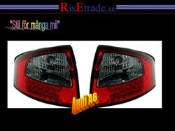 Designlampor/styling - Audi - A6 (Typ 4B) 01-04 - Baklampor med LED ljus. Audi A6 4B C5 / Rödsvart