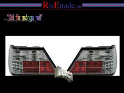 Designlampor/styling - Mercedes - W 124 E -klass - Baklampor med LED ljus Mercedes W124 / krom