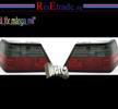 Baklampor med LED ljus Mercedes W124 E / Rödsvart