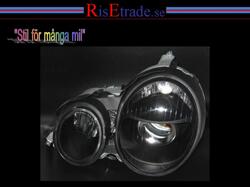Designlampor/styling - Mercedes - W 210 E-klass - Facelift strålkastare Mercedes W210 -99 / Svart