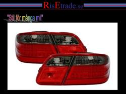 Designlampor/styling - Mercedes - W 210 E-klass - LED Baklampor Mercedes W210 sedan / Röd-svart.