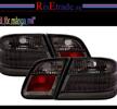 Baklampor med LED ljus Mercedes W210 / Svarta
