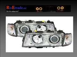 Designlampor/styling - BMW - BMW 7 er E38 - Angel Eyes kromade till 7er BMW E38