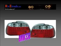 Designlampor/styling - BMW - BMW 7 er E38 - Rödvita LED-baklampor till  7er BMW E38