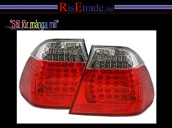 Designlampor/styling - BMW - BMW 3 er E46 - Baklampor - LED Baklampor till 3er BMW E46 4d sedan i rött och vitt.