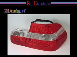Designlampor/styling - BMW - BMW 3 er E46 - Baklampor - LED Baklampor till  BMW 3er E46 4d sedan i rött och vitt.