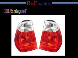 Designlampor/styling - BMW - BMW 3 er E46 - Baklampor - Baklampor till BMW E46 seda -8/01 / rödvita.