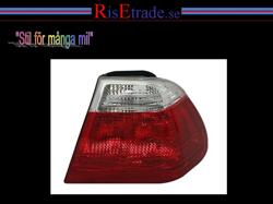 Designlampor/styling - BMW - BMW 3 er E46 - Baklampor - Höger baklampa till  BMW E46 98-01 4d sedan i rött & vitt.