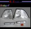Front- och sidoblinkers i silver till BMW E36 Coupe+Cab.