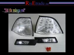 Designlampor/styling - BMW - BMW 3 er E36 - Blinkers - Front- och sidoblinkers i silver till BMW E36 4d sedan