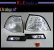 Front- och sidoblinkers i silver till BMW E36 4d sedan