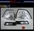Front- och sidoblinkers i silver till BMW E36 4d sedan