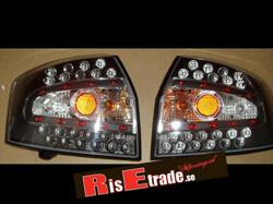 Designlampor/styling - Audi - A4 Lim/Avant(8E) 00-04 - LED baklampor i svart till Audi A4 8E sedan