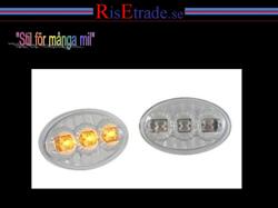 Designlampor/styling - Opel - LED sidoblinkers till Opel Corsa, Astra, Tigra i krom.