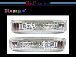 Designlampor/styling - BMW - BMW 5 er E39 - Sidoblinkers i kristallvit silver till BMW E39