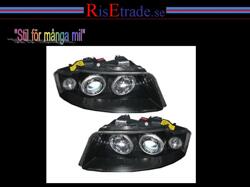 Designlampor/styling - Audi - A4 Lim/Avant(8E) 00-04 - Angel Eyes i svartför Audi A4 8E