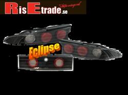 Designlampor/styling - Mitsubishi - Eclipse  95-98 - svarta baklampor med mittdel. Mitsubishi