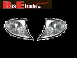 Designlampor/styling - BMW - BMW 3 er E46 - Frontblinkers set BMW E46 sedan & touring i krom.