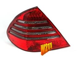 Designlampor/styling - Mercedes - W211 - Mercedes W211 LED baklykta Limo / Röd-grå 02-06