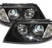Angel Eyes Strålkastare VW Passat 3BG f. / svarta