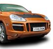 Huvskydd i svart konstläder till Porsche Cayenne Turbo 05-08