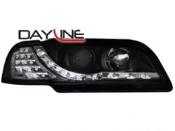 Designlampor/styling - Audi - A4 Lim/Avant(8E) 00-04 - AUDI A4 8E Headlight DayLine 01-04 _ _ TFL-look svart 00-04