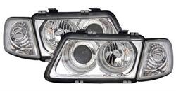 Designlampor/styling - Audi - A3 96-00 - Audi A3 8L Angel Eyes strålkastare krom
