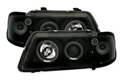 Designlampor/styling - Audi - A3 96-00 - Angel Eyes Strålkastare till Audi A3 8L in Black