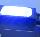 Spollampa "High Power" 42 mm blå