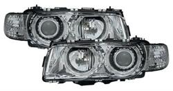 Designlampor/styling - BMW - BMW 7 er E38 - Angel Eyes kromade Facelift from 98-, till 7er BMW E38