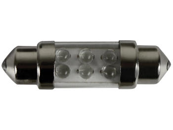 Spollampa 12/24v 31mm  röd