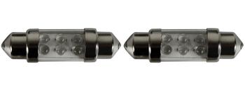 Spollampa 12/24v 31mm  röd