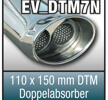 SuperSport Tips variant DTM7 "110x150mm DTM, oval, kantad dubbel med en kant absorbers