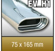 SuperSport avgasr”r variant "H1" 75x165mm flat oval,