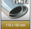 SuperSport avgasr”r variant HE1 "110x150mm Oval fl„nsade Kant